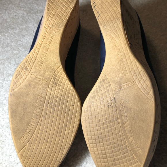 Stuart Weitzman York blue suede 9.5 - Picture 3 of 5